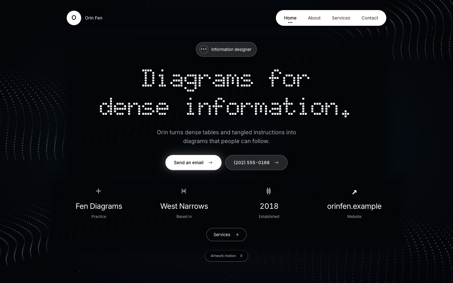 Dot Matrix website preview