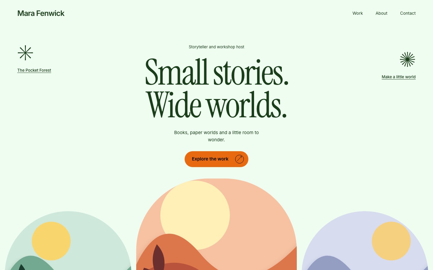 Triptych website preview